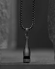 Wine Bottle Pendant with jared chain
