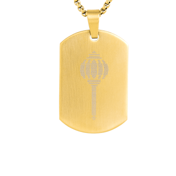 Hamunam Gada Micro Carved Pendant Gold