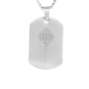 Hamunam Gada Micro Carved Pendant Silver