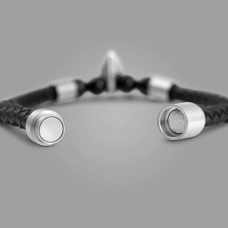 Black Obsidian Bracelet with MagBolt Lock