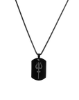 Shiv Trishul MicroCarved Tag Necklace