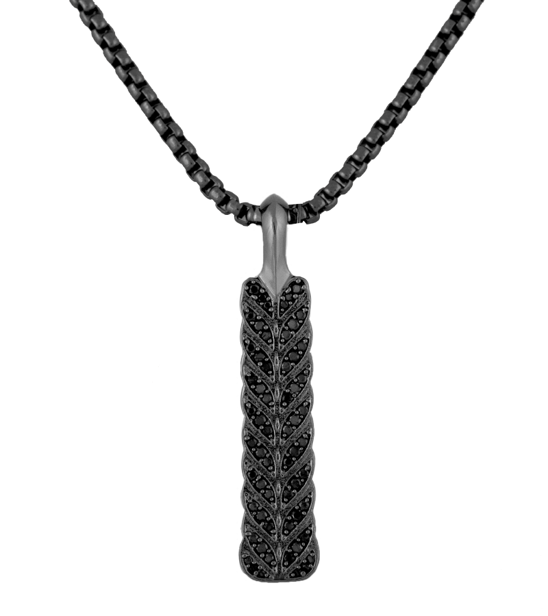 Black Mamba Iced Out zaner Pendant with 22" jared chain