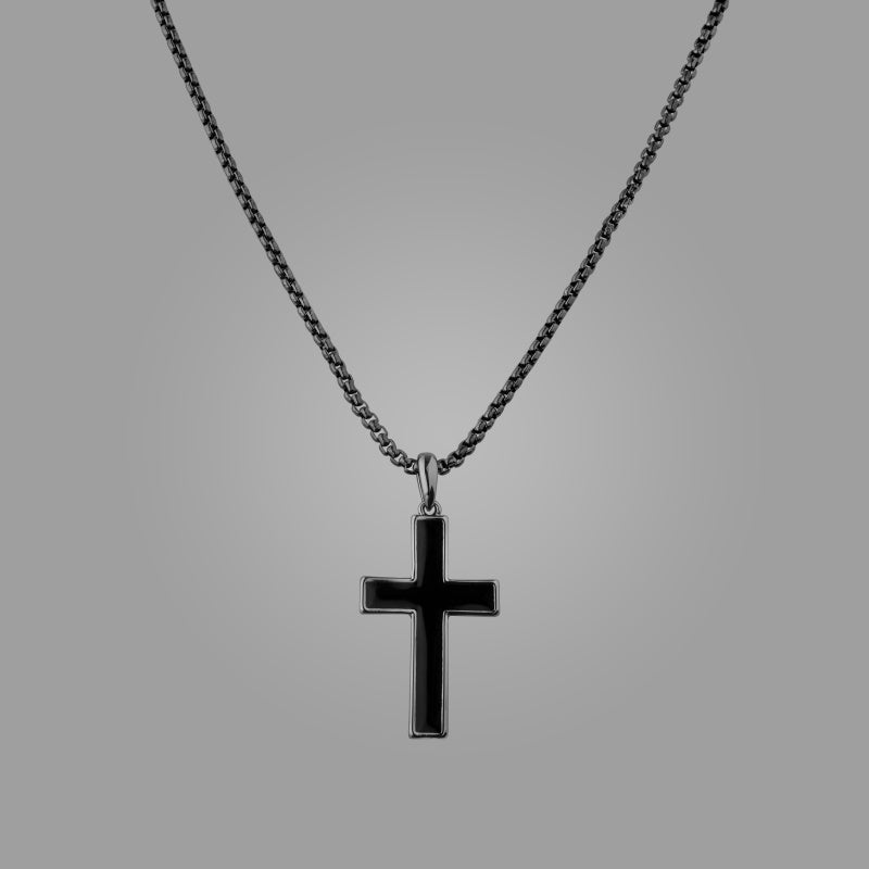 Black Mamba Cross Pendant With 22” Jared Chain